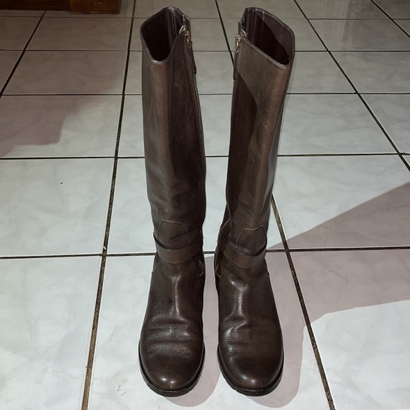 Cole Haan Women's Riding Boot Knee High Brown Leather Comfy - Picture 12 of 14